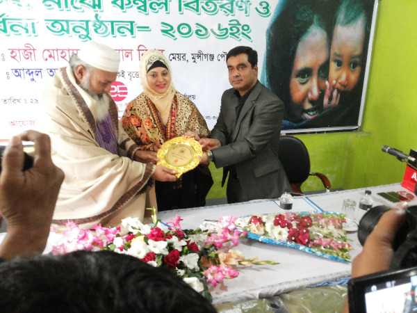 মেয়র ফয়সাল বিপ্লব কে সামাজিক সংগঠনের সংবর্ধনা