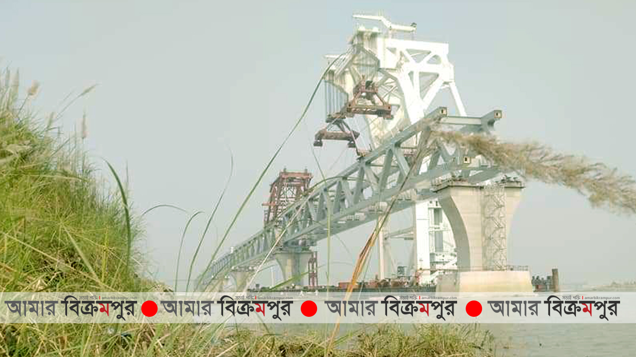 দৃশ্যমান হলো পদ্মা সেতুর ২৭০০ মিটার