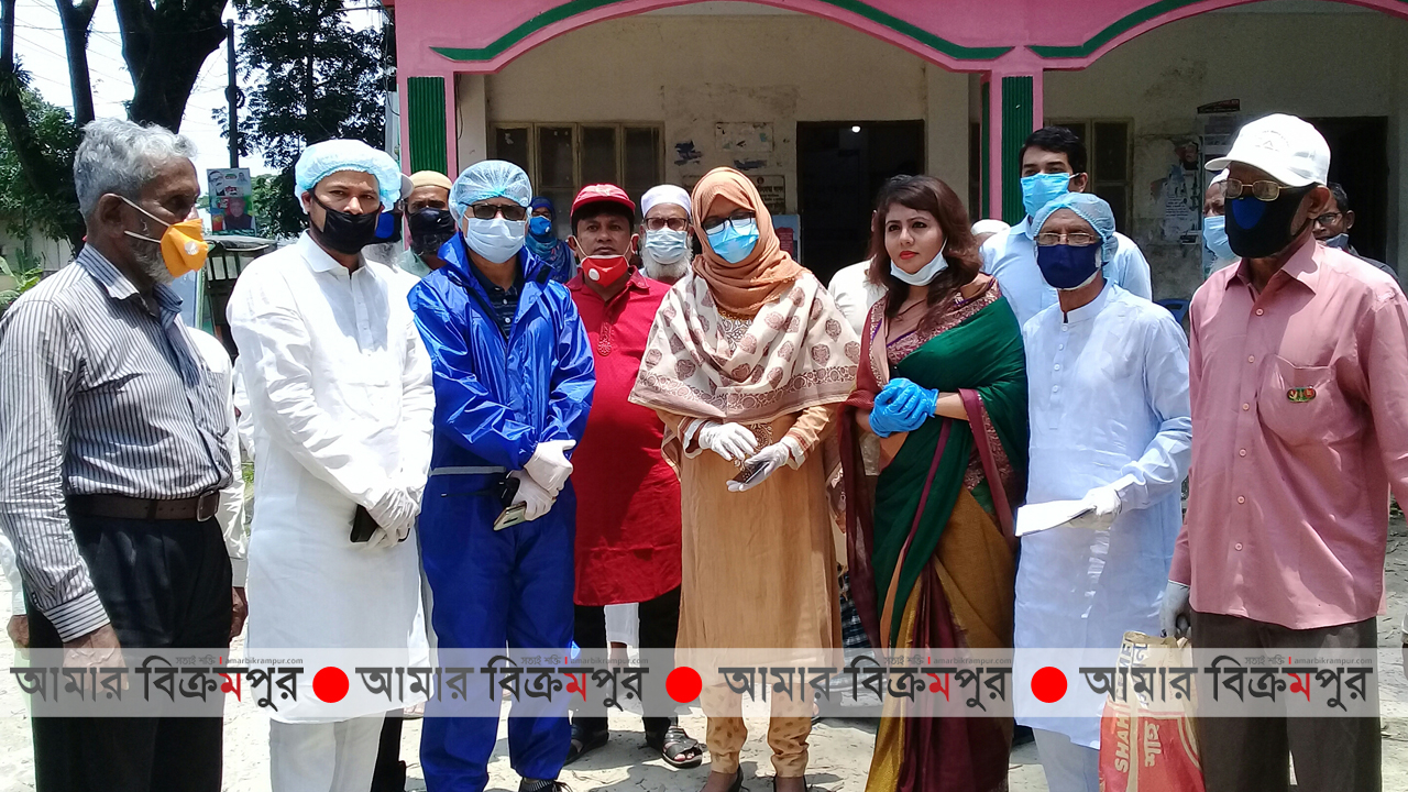 শ্রীনগরে মুক্তিযোদ্ধা পরিবারের মাঝে খাদ্য সহায়তা