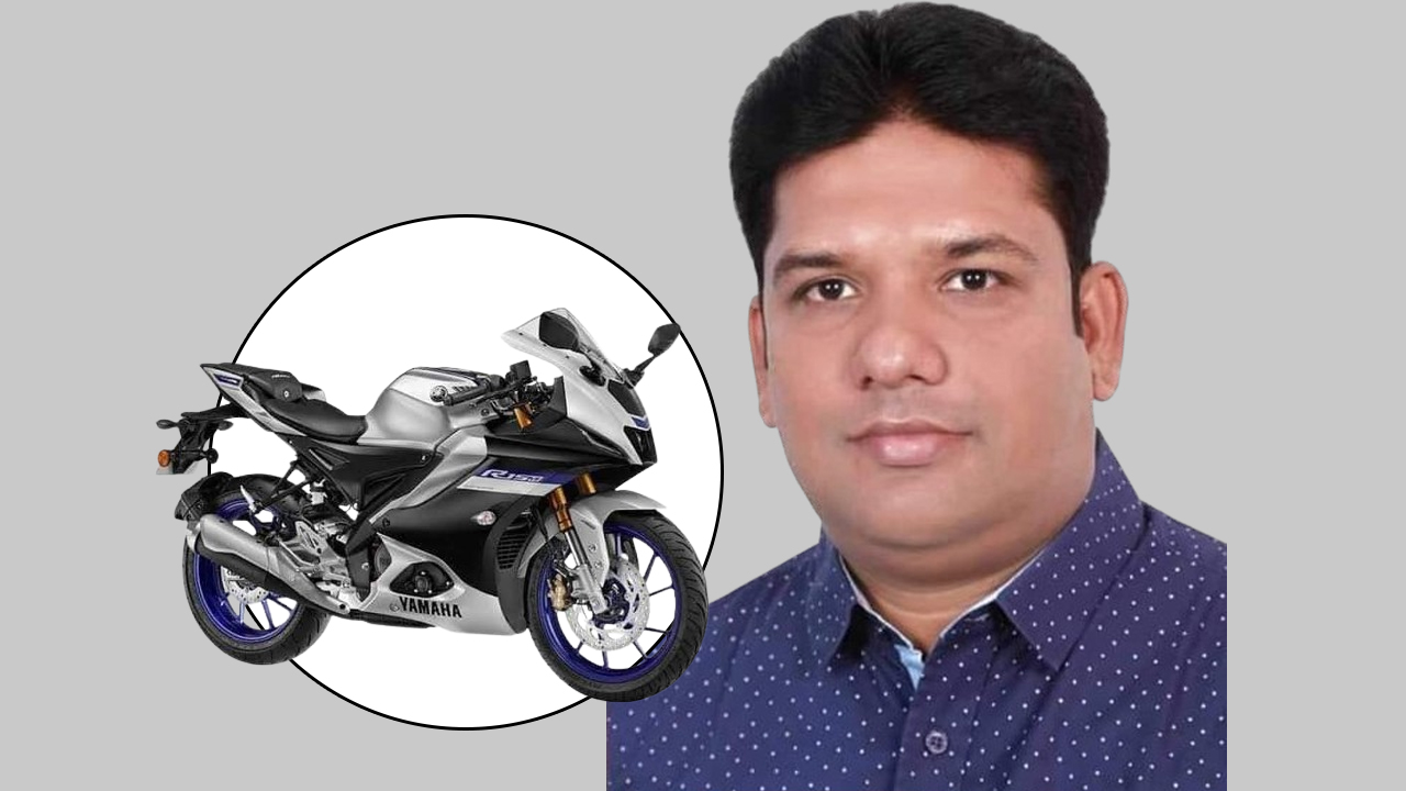 সিরাজদিখান: মঈনুল হাসান নাহিদের প্রতীক মোটরসাইকেল